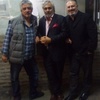Logo Cafe al Paso. Conducción Hernán Jaureguiber, con Fernando Vigo y Walter Piazza. Votos y tangos