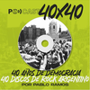 Logo 40 años de democracia, 40 discos de rock argentino 