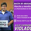 Logo Marcha contra el intendente Alejo Chornobroff, acusado de abuso sexual