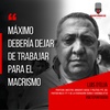 Logo Luis D'Elia. "Máximo debería dejar de trabajar para el macrismo"