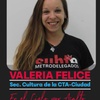 Logo Valeria Felice Secretaria de cultura de la CTA e integrante de la comisión de genero de la AGTSYP