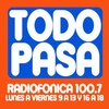 Logo Nacho Russo y equipo de TODO PASA 100.7