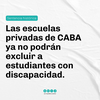 Logo Sentencia histórica: las escuelas privadas de CABA no podrán excluir a estudiantes con discapacidad