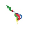 Logo #8M: Un mapa de Latinoamérica y Caribe