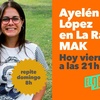 Logo 14M | Ayelén López en El Destape Radio para "La Radio MAK"