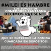 Logo "ELLOS SON LOS FANTASMAS QUE NO ENTREGAN MERCADERÍA, Y NO NUESTROS COMEDORES"