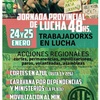 Logo Jornada provincial de lucha de #ATE y Alejandro Estrada de Radio Acción Obrera de Uuguay 
