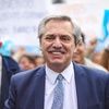 Logo Alberto Fernández con Any Ventura por AM 750
