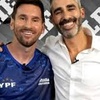 Logo Messi con el Pollo Alvarez