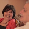Logo Polimeni con Liliana Herrero cantando y charlando