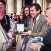 Logo @CachorroGodoy, visitó el Vaticano para llevar la situación de los estatales al Papa