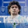 Logo Diego Maradona, hermano nuestro", de y por María Elena Sardi.