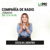 Logo En AM 990, "Compañía de Radio" y la recomendación de Cecilia Laratro sobre la FEL'22 y Ariel Prat