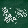 Logo La pizarra, con Alfredo Serrano Mancilla. Sábado 2 de julio