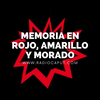 Logo Memoria en Rojo, Amarillo y Morado