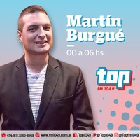 Logo Top 104.9 - Martin Burgue