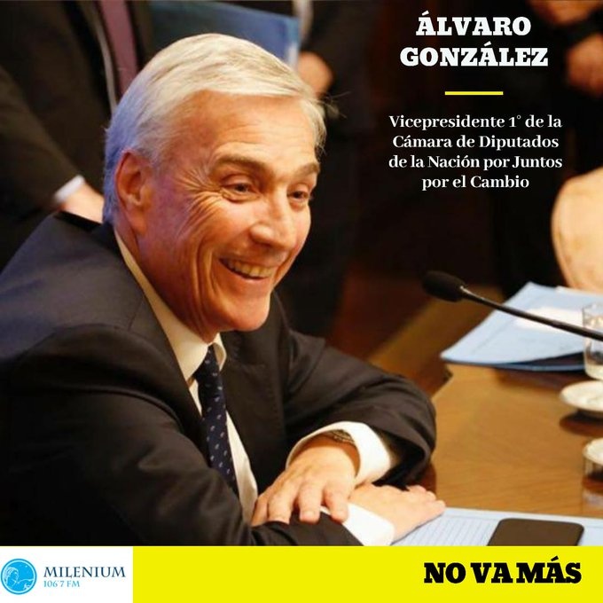 Alvaro Gonzalez Vicepresidente 1 De La Camara De Diputados De La Nacion Por Juntos Por El Cambio Radiocut Argentina